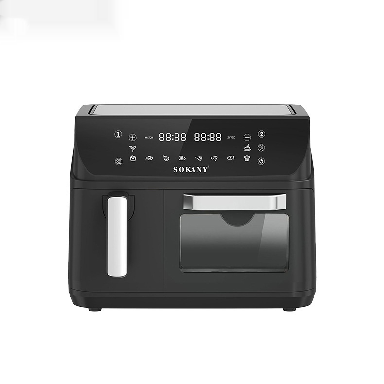 SOKANY 10060 Air Fryer | 12.5L Household Healthy Double Pot Visual Fryer