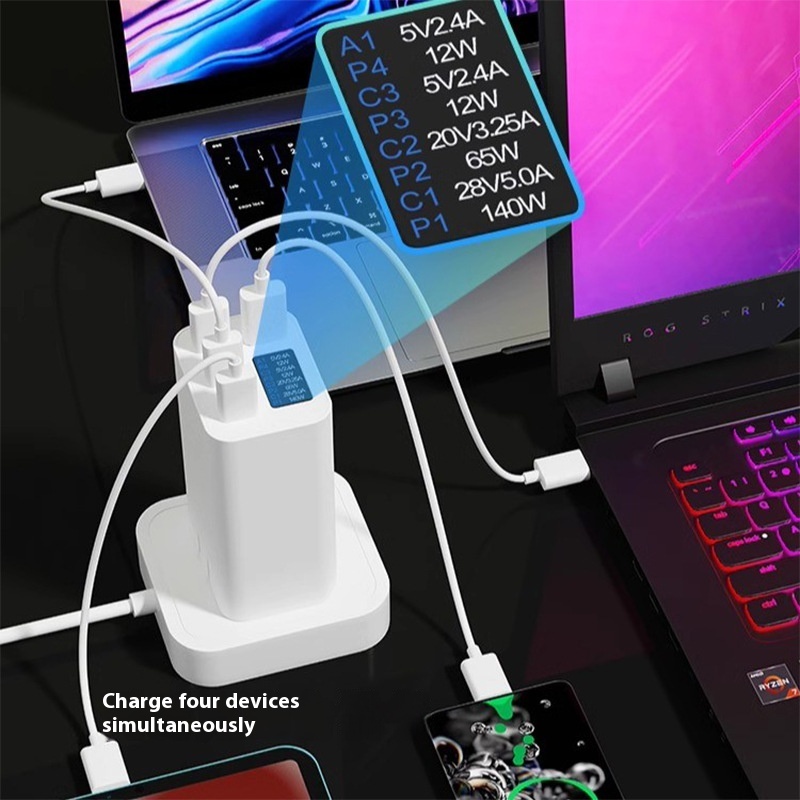 Stylish Portable Fast Charger | Color Screen Digital Display