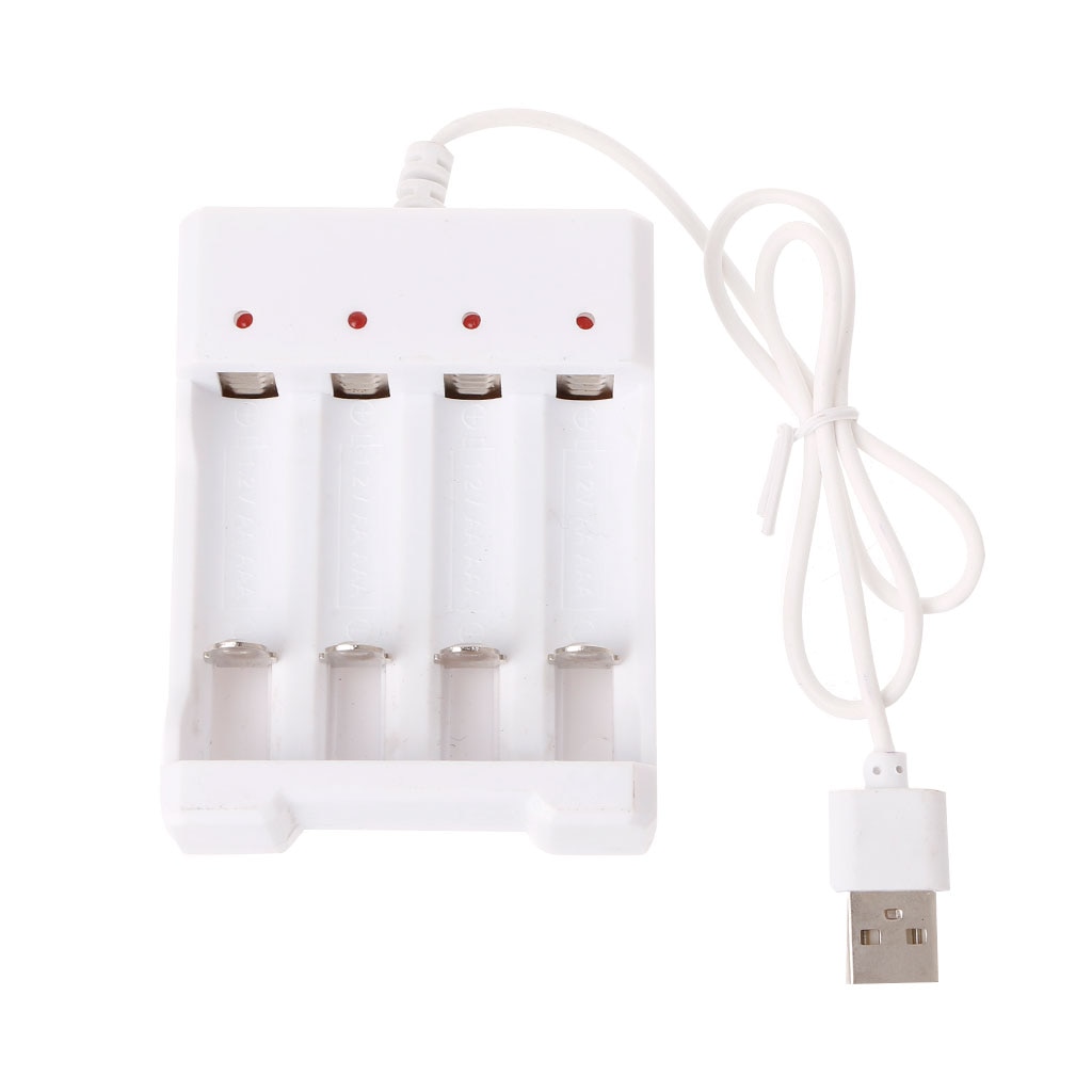 Universal Smart 4-Slot Battery Charger | 1.2V Rechargeable USB Adapter
