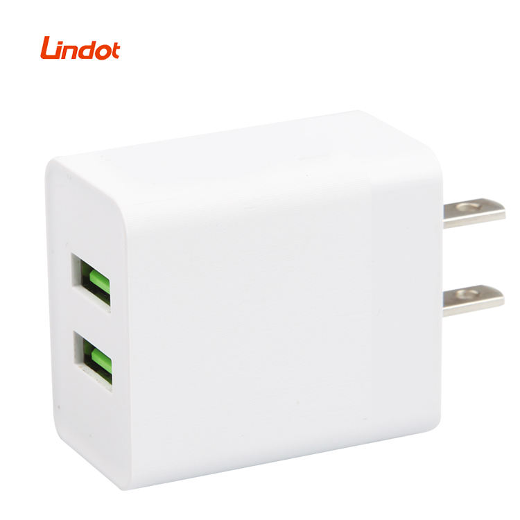 12W Dual USB Wall Charger | 5V 2.4A Travel Adapter (US/EU Plug)