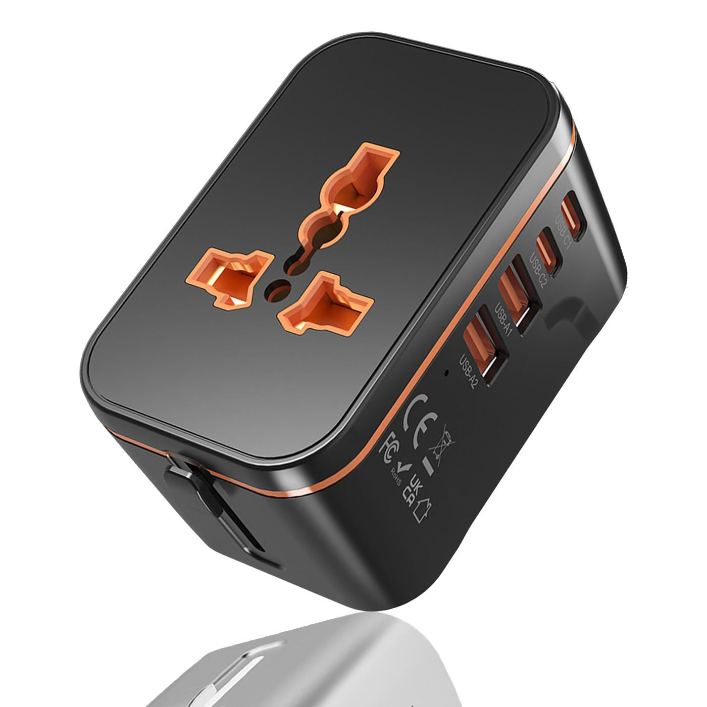 5‑in‑1 Universal Travel Charger | PD20W + QC3.0 Multi‑Port Adapter