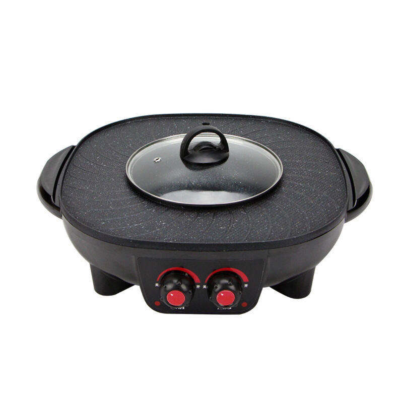 2-in-1 Electric Frying Pan & BBQ Grill | Nonstick - Image 4