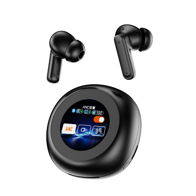 Wireless ANC Earbuds YW13 | TWS HiFi 5.4 In‑Ear Headphones with LED Touch Screen, ENC Noise Cancelling & Waterproof Design