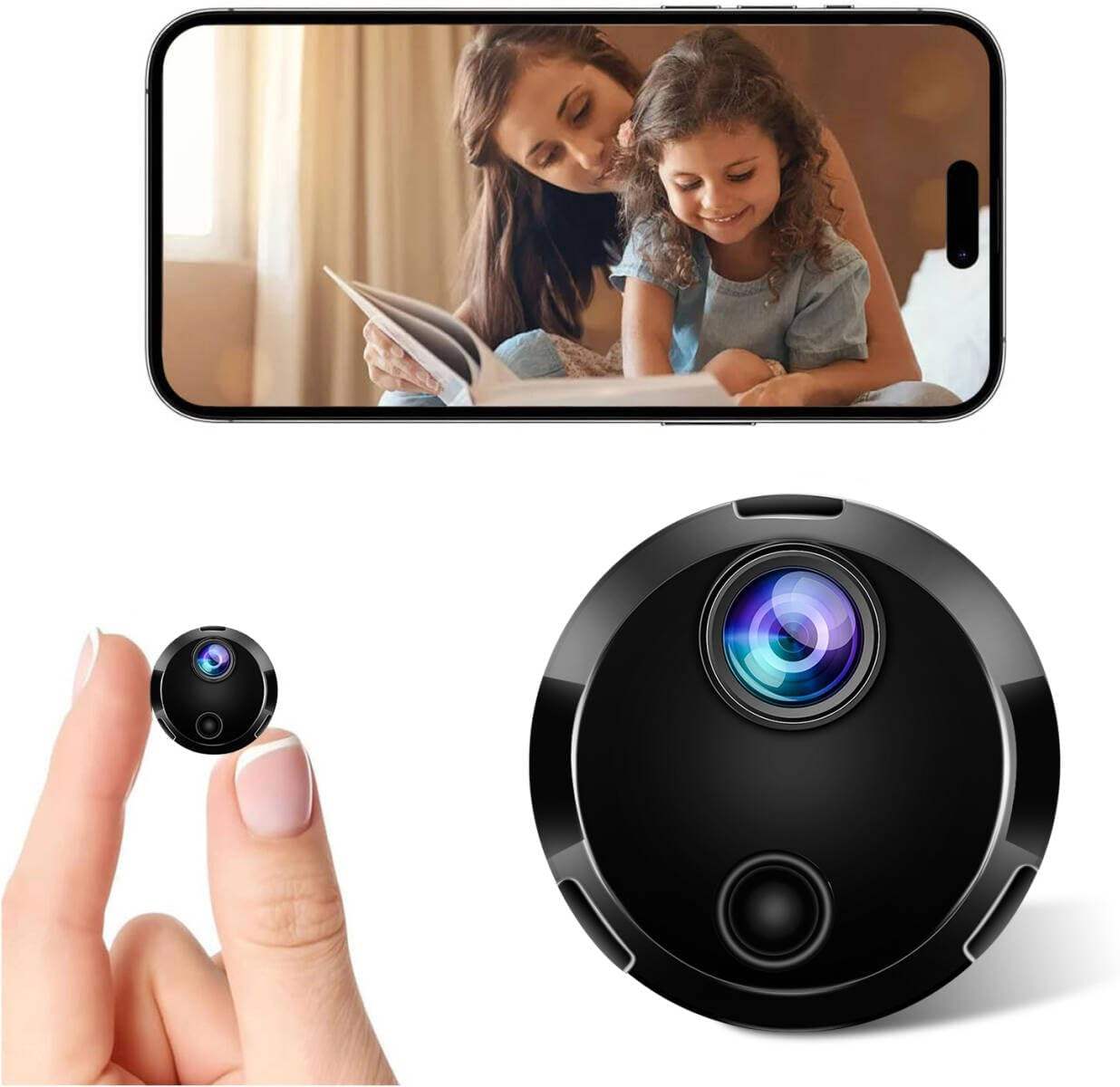 Wireless Indoor Outdoor Camera HDQ15 | 1080P Motion Detection CCTV with Night Vision & Easy Installation