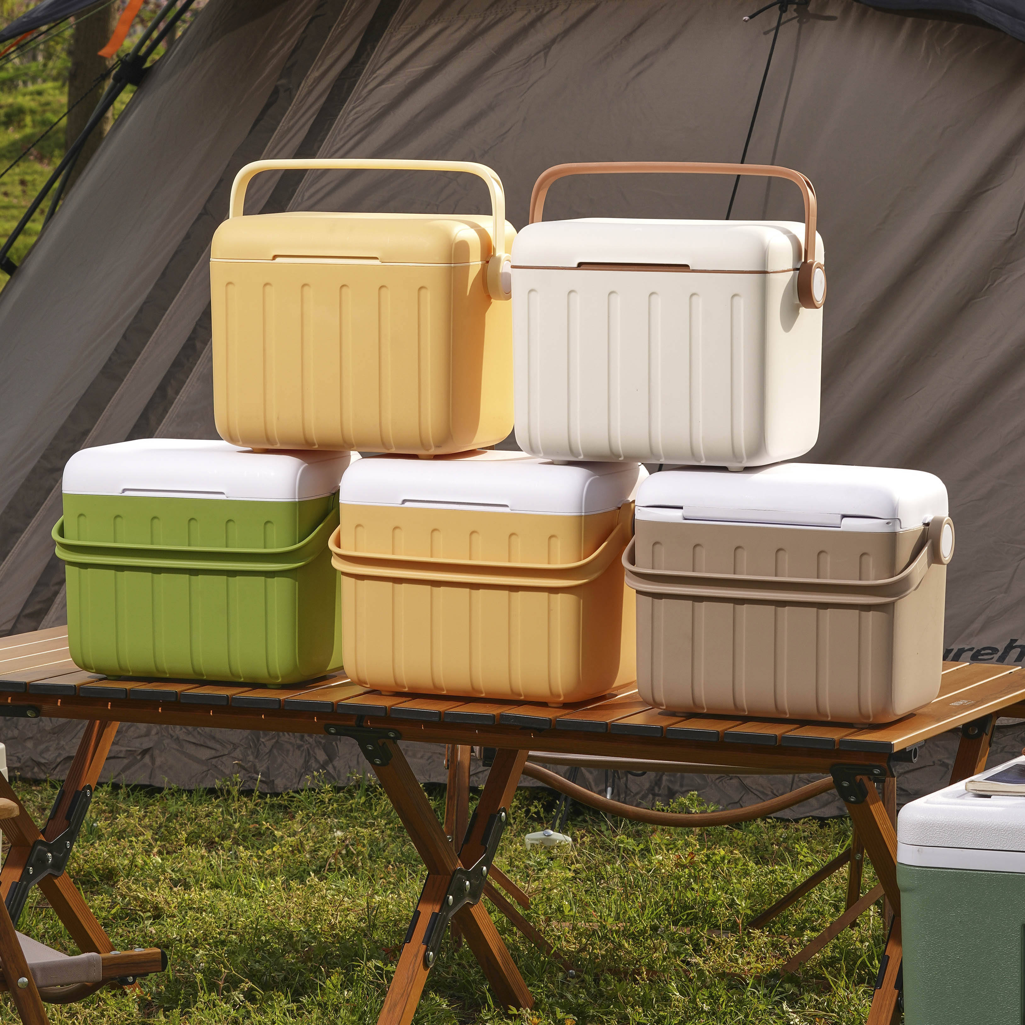 6L Insulated Lunch Box Cooler – Hard Plastic Picnic Basket with Handle for Fresh Food Storage