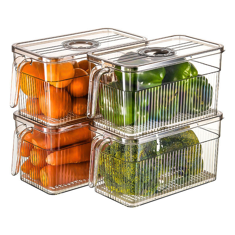 Food-Grade Refrigerator Storage Container – Fresh-Keeping Kitchen Box for Vegetables & Freezer Use