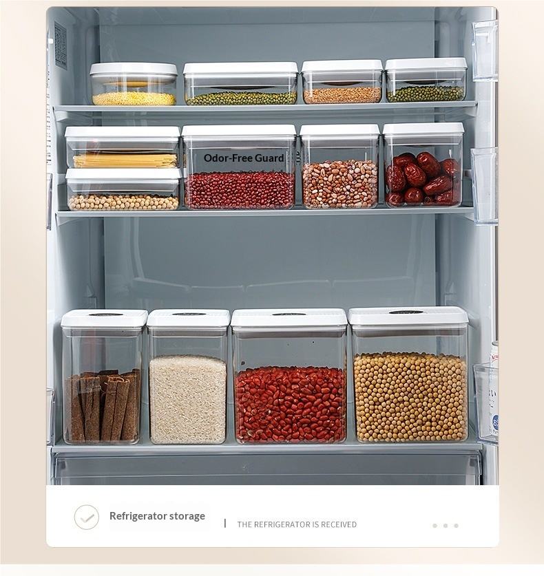 Coffee Bean Storage Jar – Sealed Transparent Kitchen Organizer for Fresh Grain & Food Storage