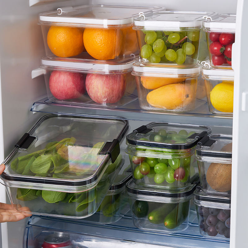 Large Food Storage Containers – Clear Airtight Kitchen Pantry Organization Boxes with Lids