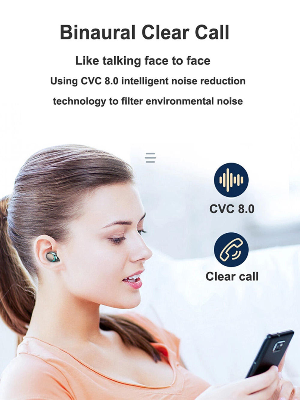 TWS Wireless Earphones – F9-5 Gaming Sport BT 5.0 Headset with LED Display & IPX7 Waterproof - Image 2