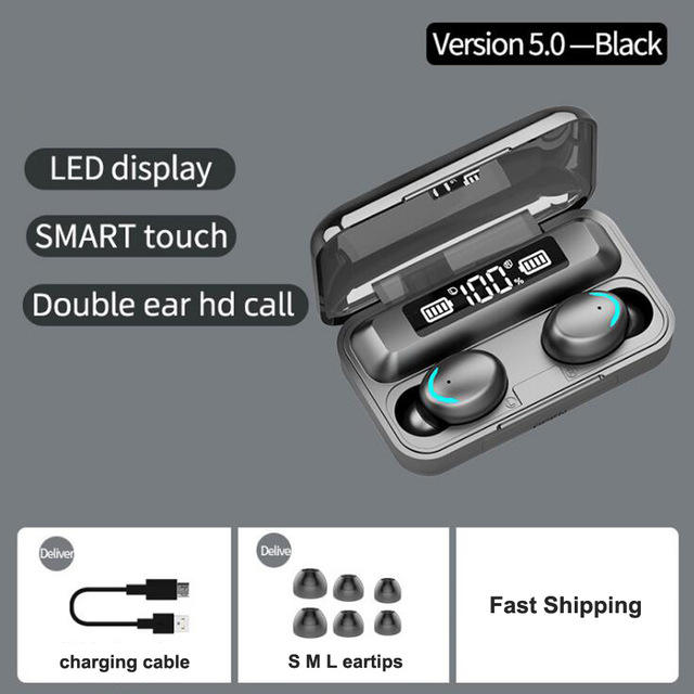 TWS Wireless Earphones – F9-5 Gaming Sport BT 5.0 Headset with LED Display & IPX7 Waterproof - Image 6