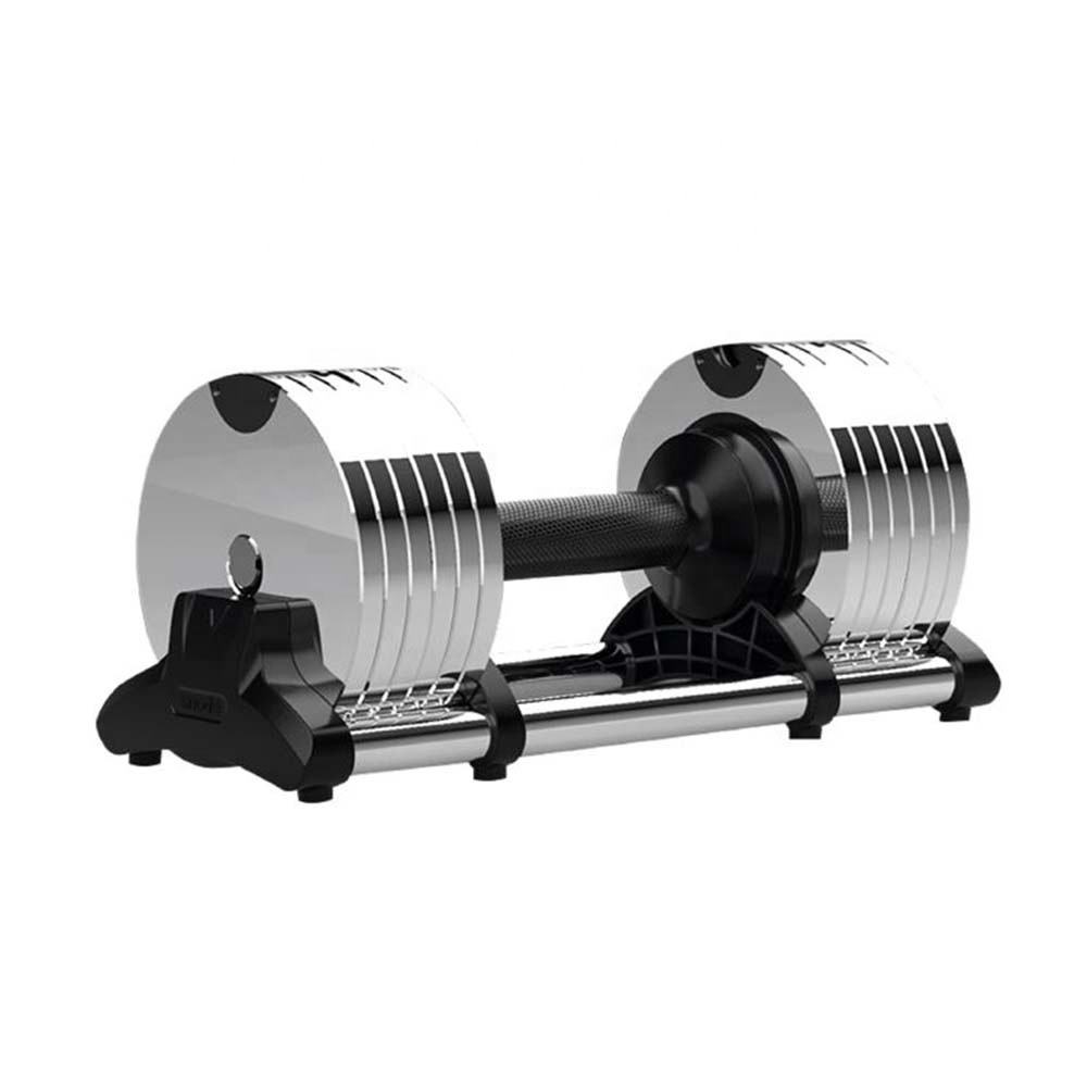 24kg Adjustable Dumbbell Set Cast Iron | Free Weights with 4kg Increments for Strength Training & Home Gym