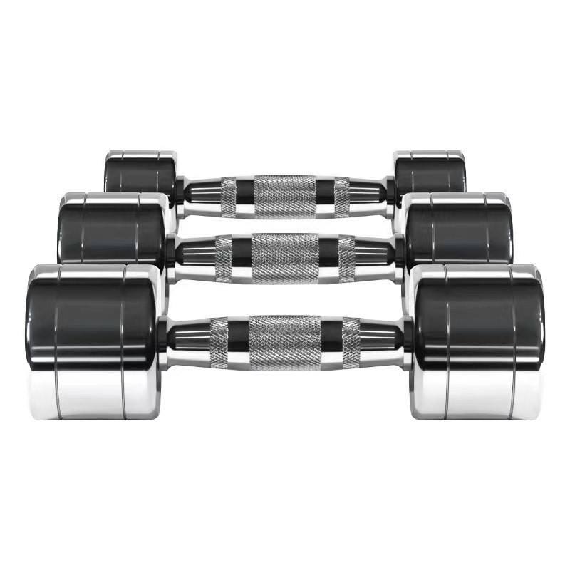 Men’s Solid Steel Dumbbell Set Home Gym | Electroplated Free Weights for Strength Training & Muscle Building Fitness Equipment - Image 3
