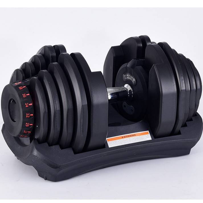 Adjustable 40KG Steel Dumbbell ZJ3331 Model | OEM Men's Fitness Strength Training Equipment for Home Gym Power Workout
