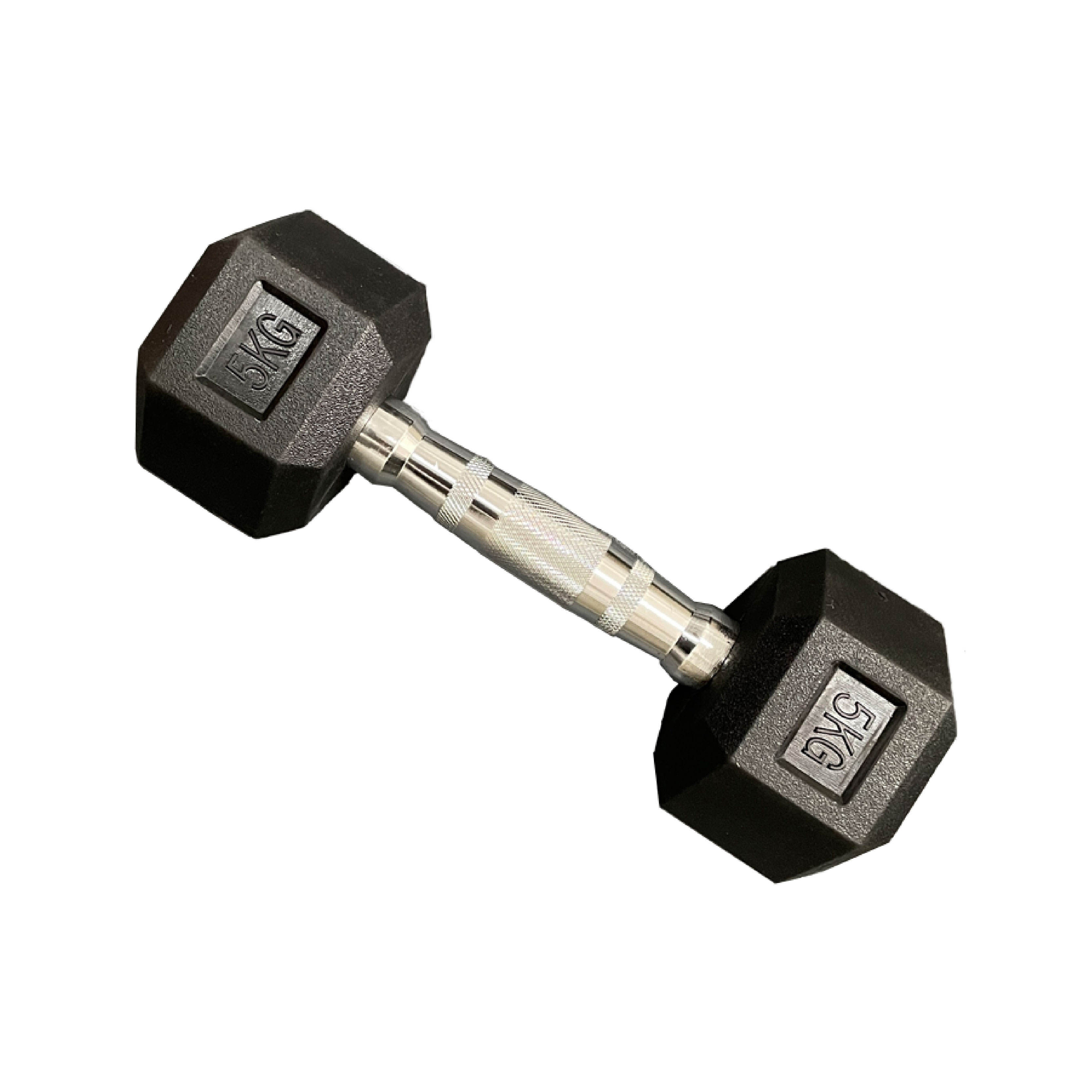 Top Seller Commercial Rubber Hex Dumbbell Set 2.5–60KG | Solid Steel Core Gym & Fitness Studio Free Weights