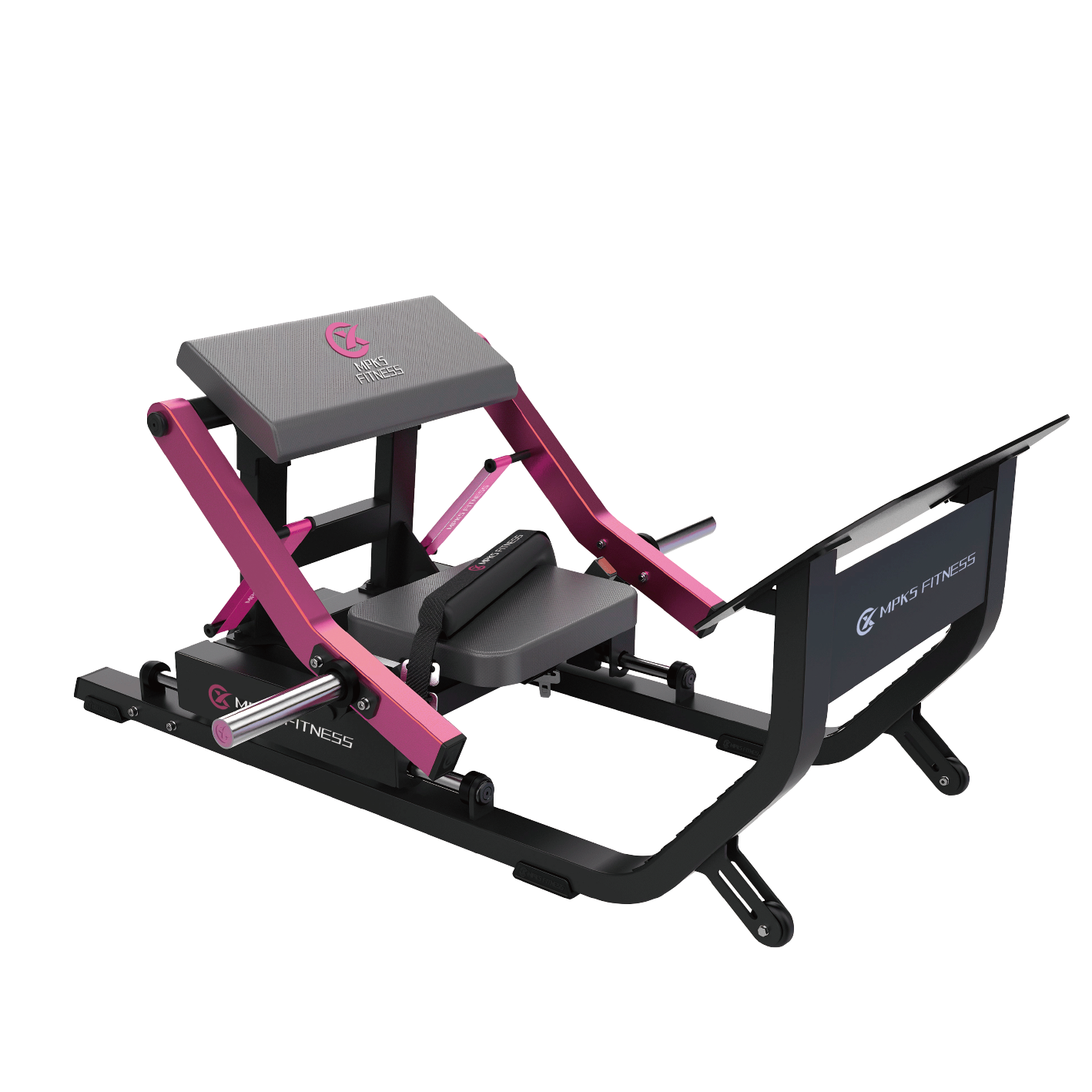 MPKS Fitness Commercial Plate Loaded Recumbent Hip Thrust Machine – Heavy Duty Gym Equipment for Glute & Lower Body Training