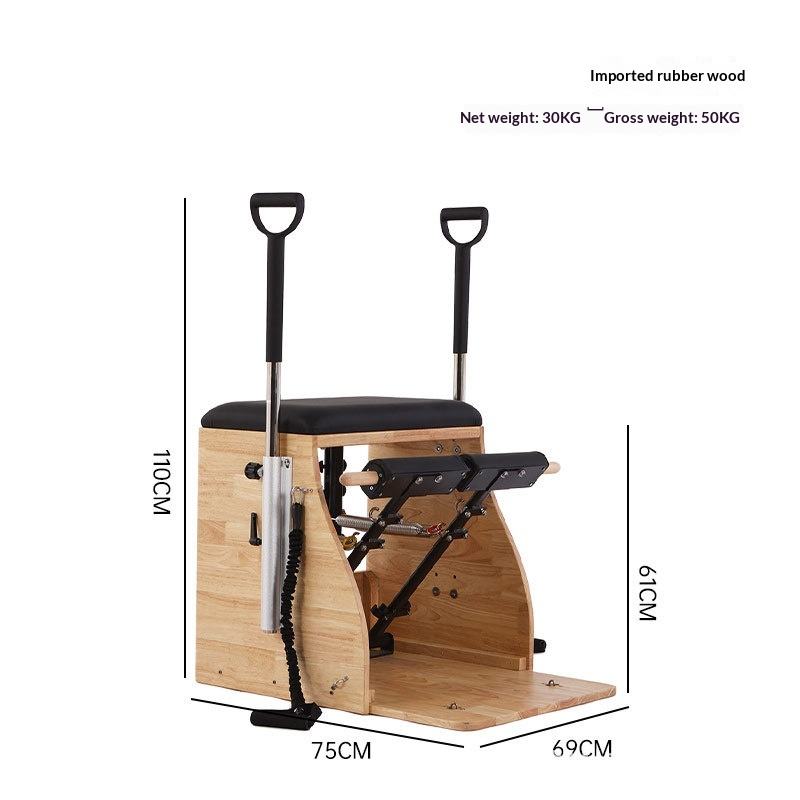 Pilates 5-Piece Set Cadillac Reformer Bed – Large Yoga Body Shaping Training Equipment with Ladder Barrel, Core Bed & Maple Rubber Wood Frame - Image 2
