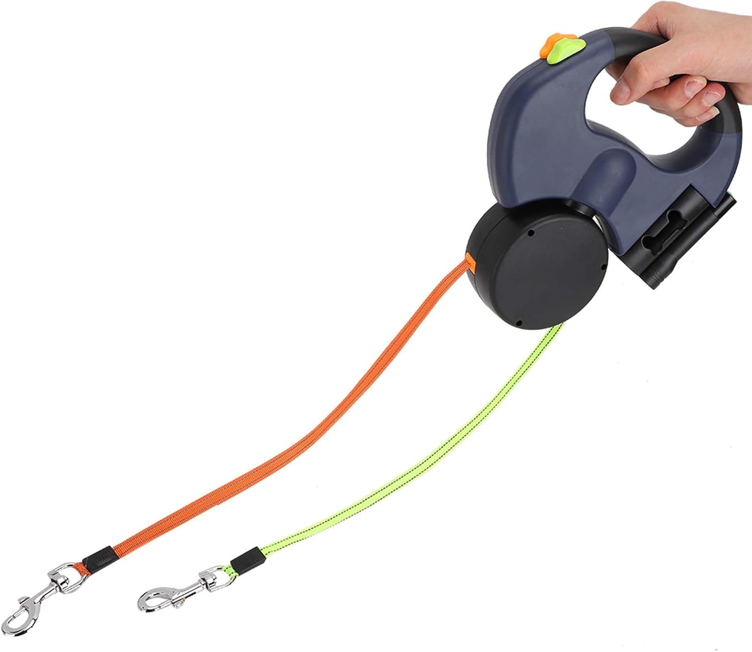 Outdoor Multi-Dog Walking Leash – Automatic Double Telescopic 2-in-1 Eco-Friendly Solid Plastic Ribbon with 360° Anti-Tangle – Wholesale - Image 4