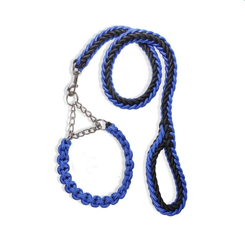 Braided Paracord Dog Rope Leash – Slip Lead Dog Leash and Collar Set (2-in-1) - Image 5