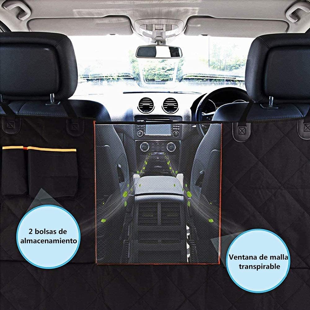 Waterproof Pet Car Back Seat Cover Protector – Universal Fit Non-Slip Dog Travel Mat with Zipper and Seat Anchor - Image 2