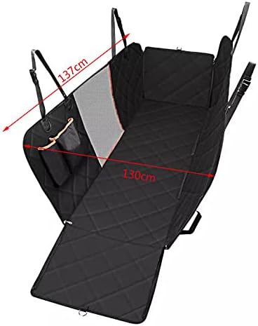 Waterproof Pet Car Back Seat Cover Protector – Universal Fit Non-Slip Dog Travel Mat with Zipper and Seat Anchor - Image 4