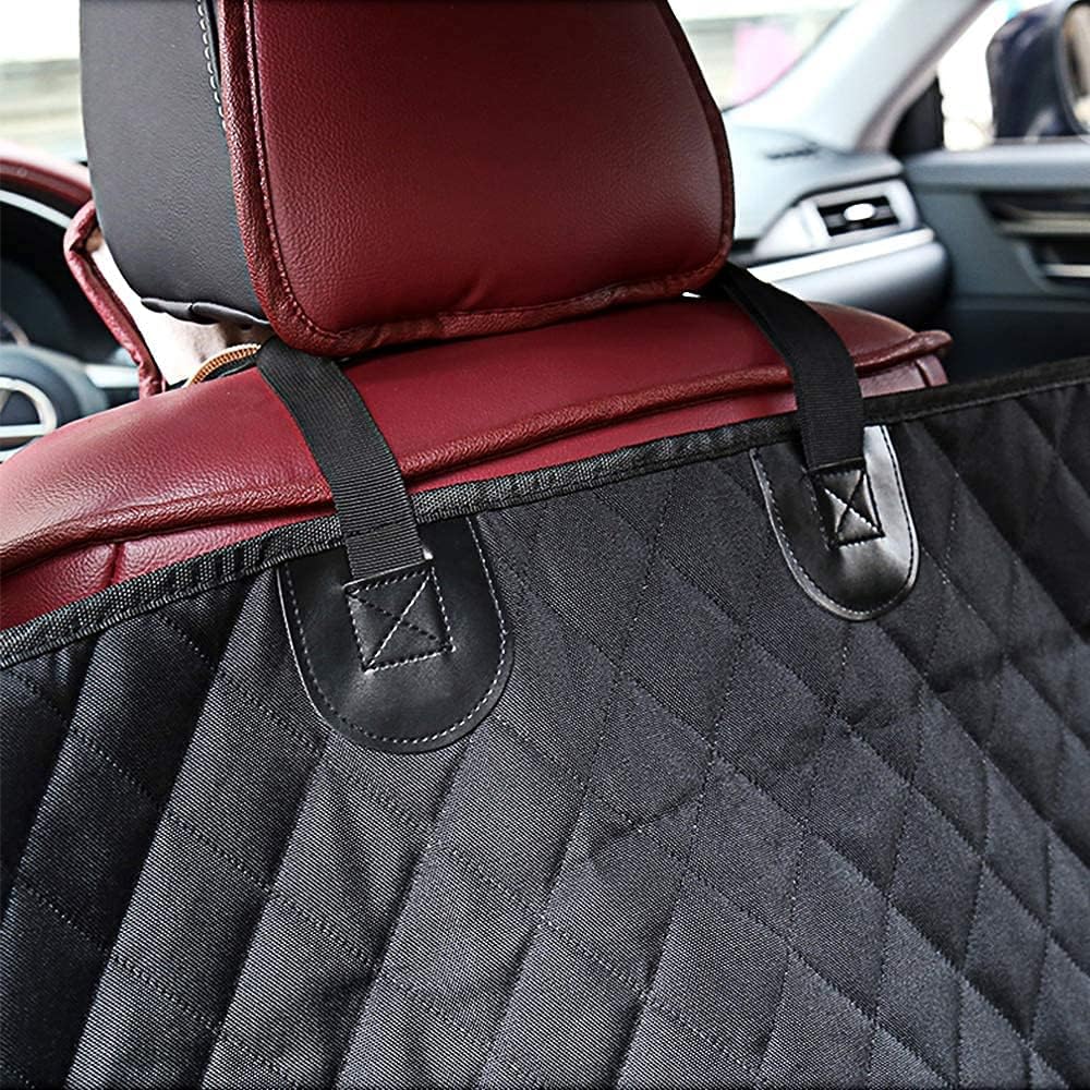 Waterproof Pet Car Back Seat Cover Protector – Universal Fit Non-Slip Dog Travel Mat with Zipper and Seat Anchor - Image 6