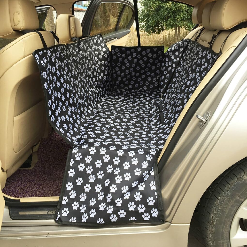 Niupaite Oxford Cloth Back Seat Cover & Trunk Mat Protector for Dogs and Cats – Vehicle Car Interior Protection for Pets - Image 6