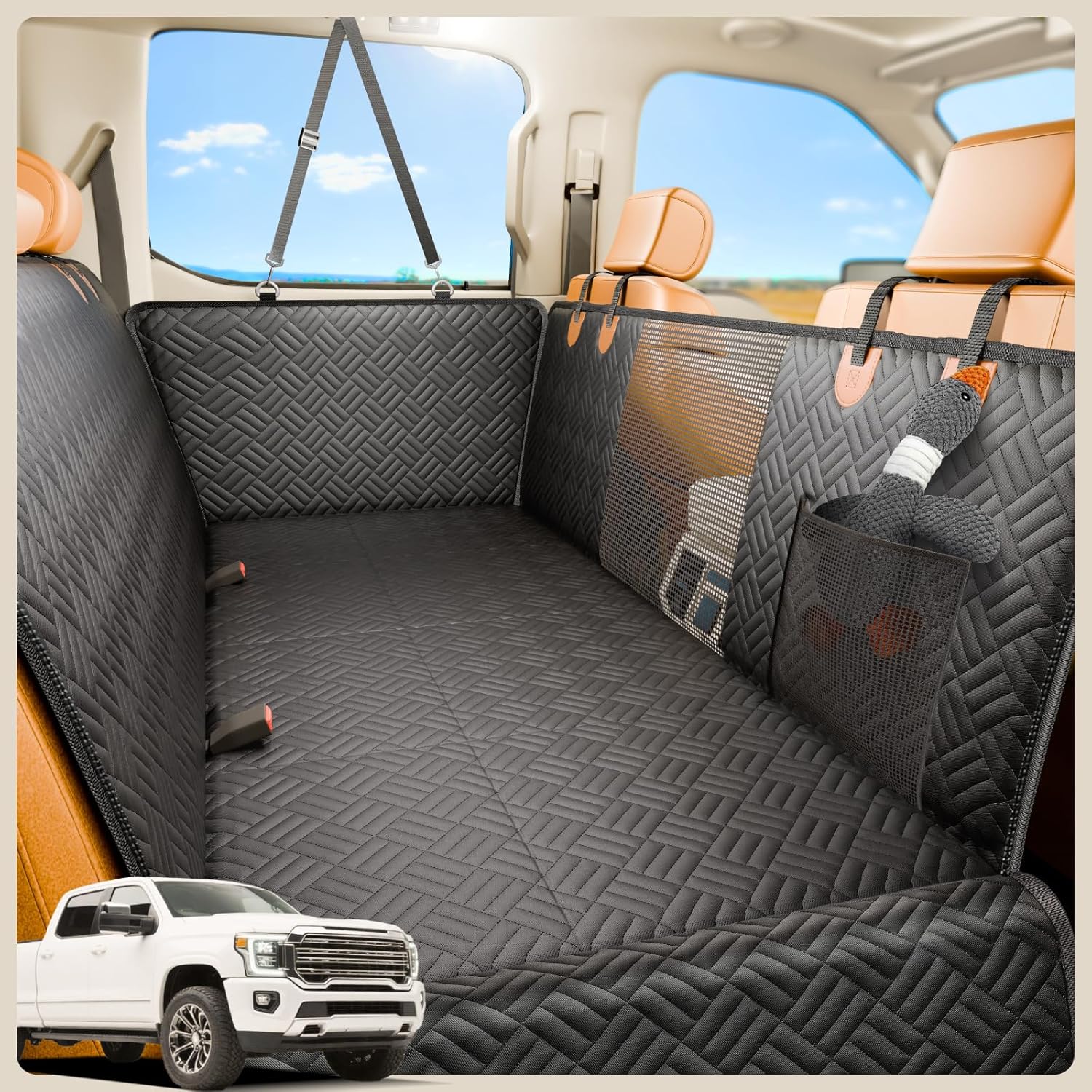 Pet Travel Waterproof Non-Slip Anti-Scratch Pet Dog Car Seat Cover – Protector for Back Seat