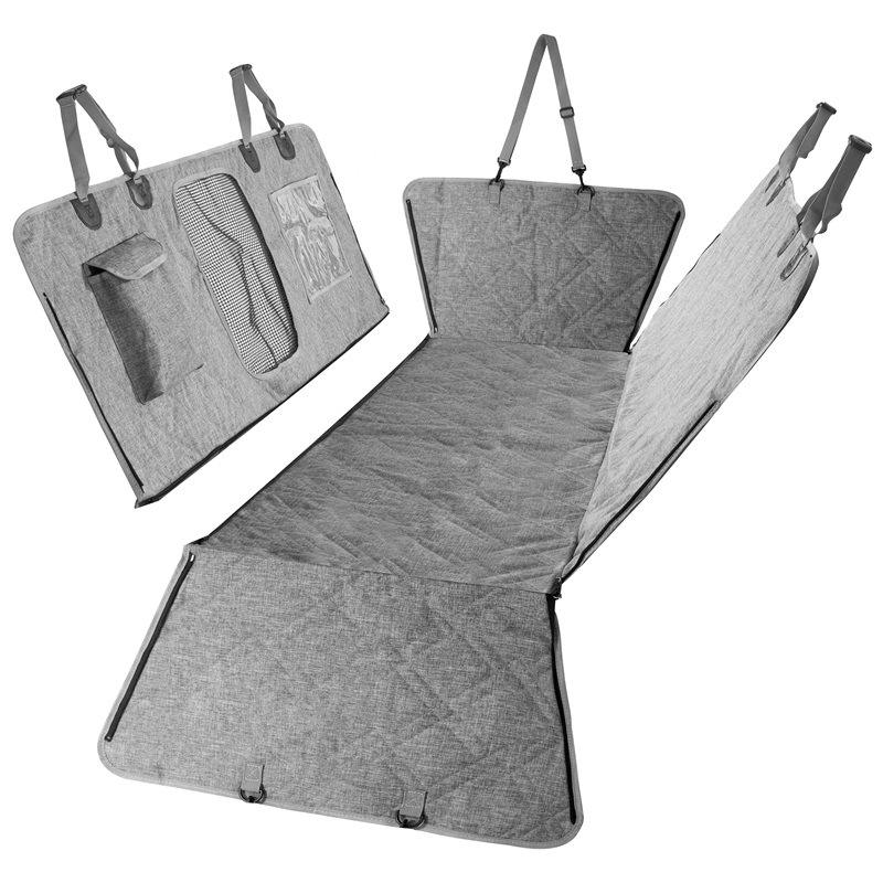 Detachable Waterproof Eco-Friendly Oxford Cloth Dog Car Seat Cover – Solid Pattern Rear Seat Thickened Non-Slip Pet Seat Cushion