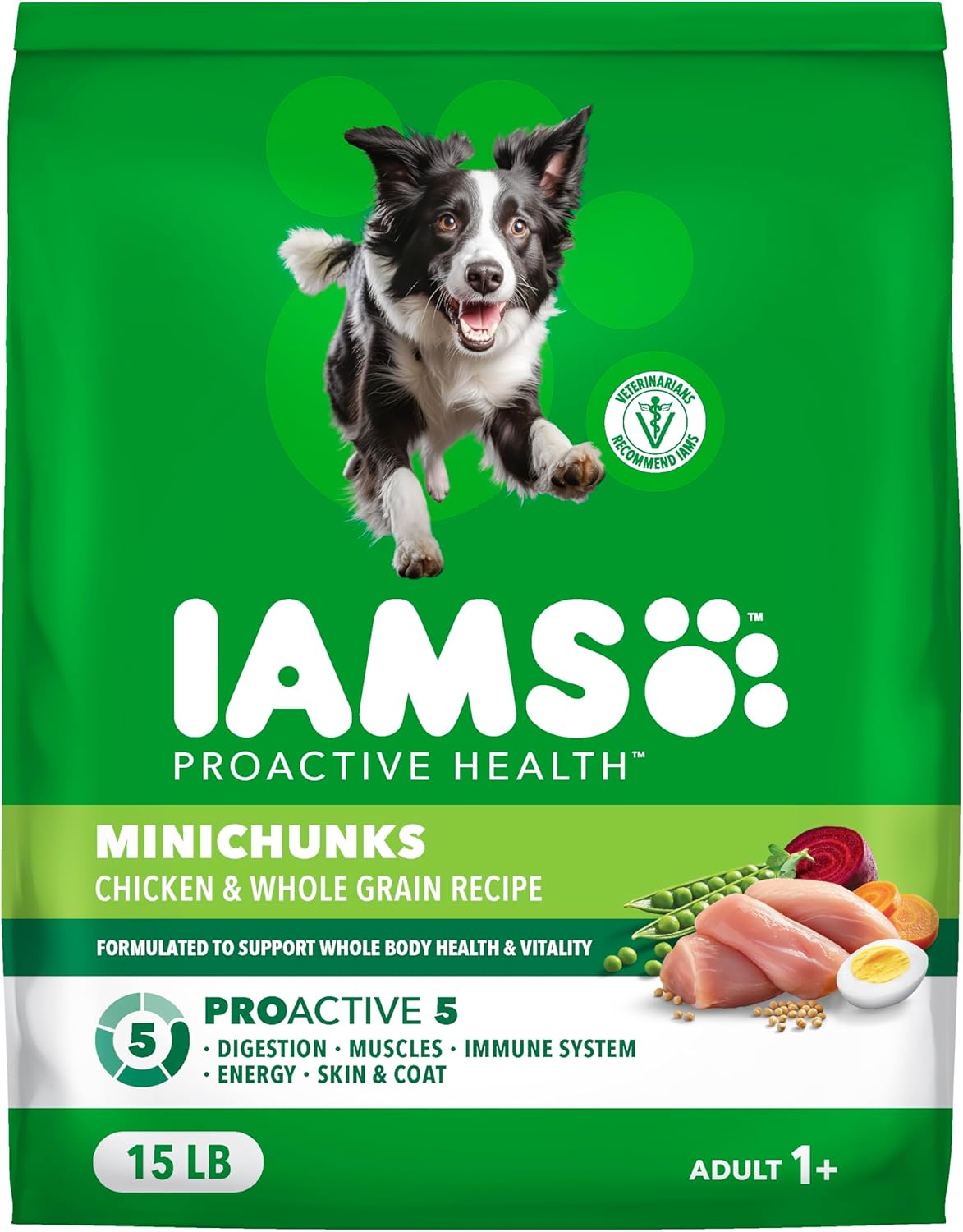 Proactive Health Minichunks Premium Dry Dog Food – Adult Recipe – 15 lb Bag