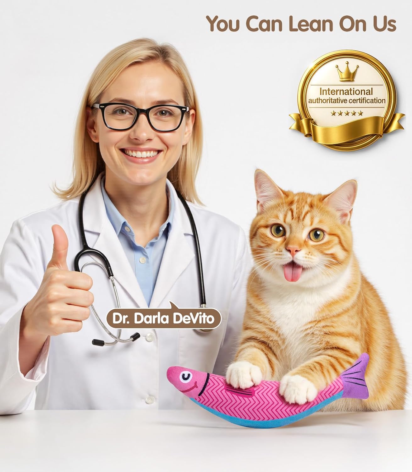 Cat Toys with 5000mg A+ Natural Catnip & Silvervine – Baby Grade Interactive Soft Chew Kicker Toy for Indoor Cats & Kittens – Crinkle & Bell Fish Sound Toy - Image 6