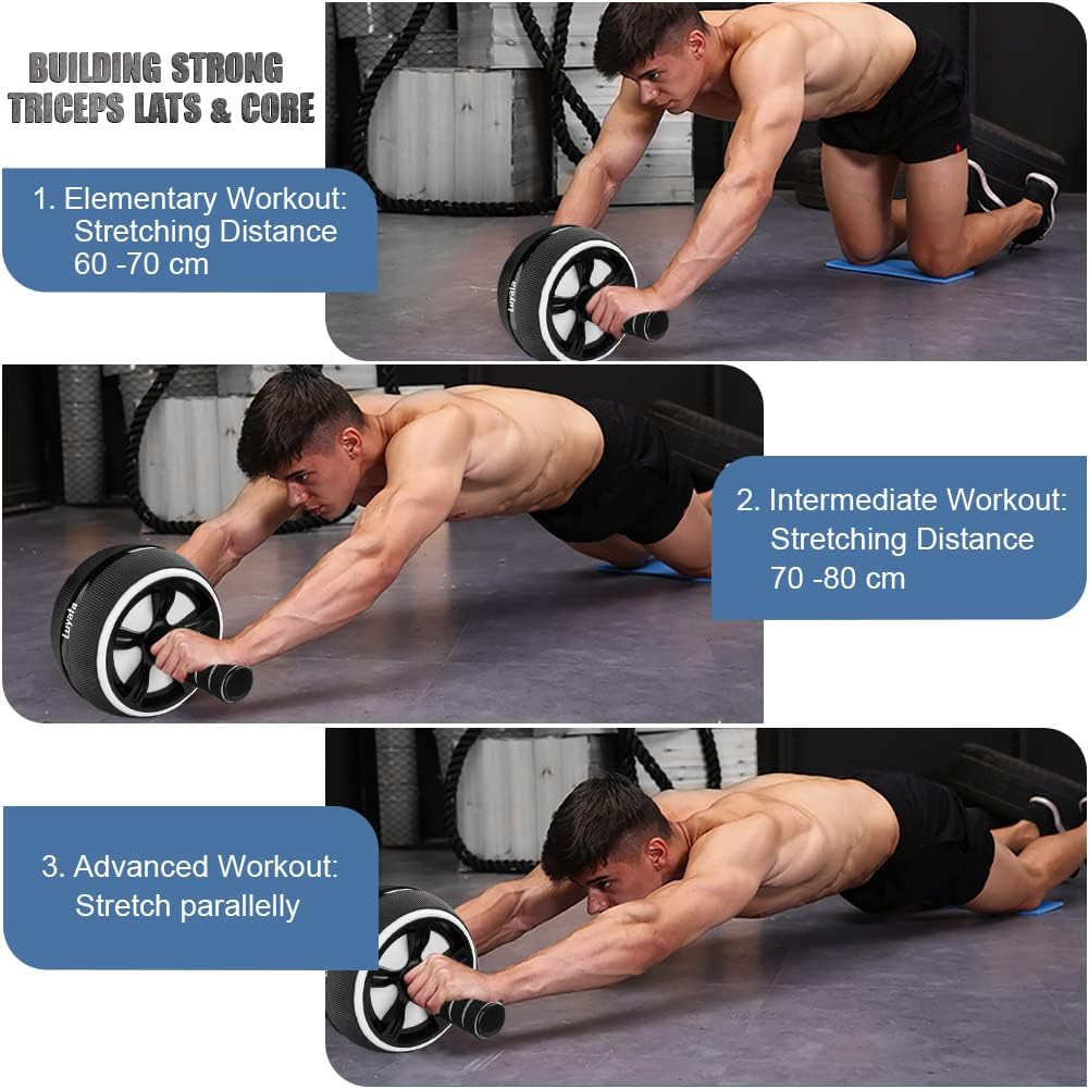 10-in-1 Ab Roller Wheel Kit – Resistance Bands, Knee Mat, Jump Rope & Push-Up Bar – Home Gym Equipment - Image 5
