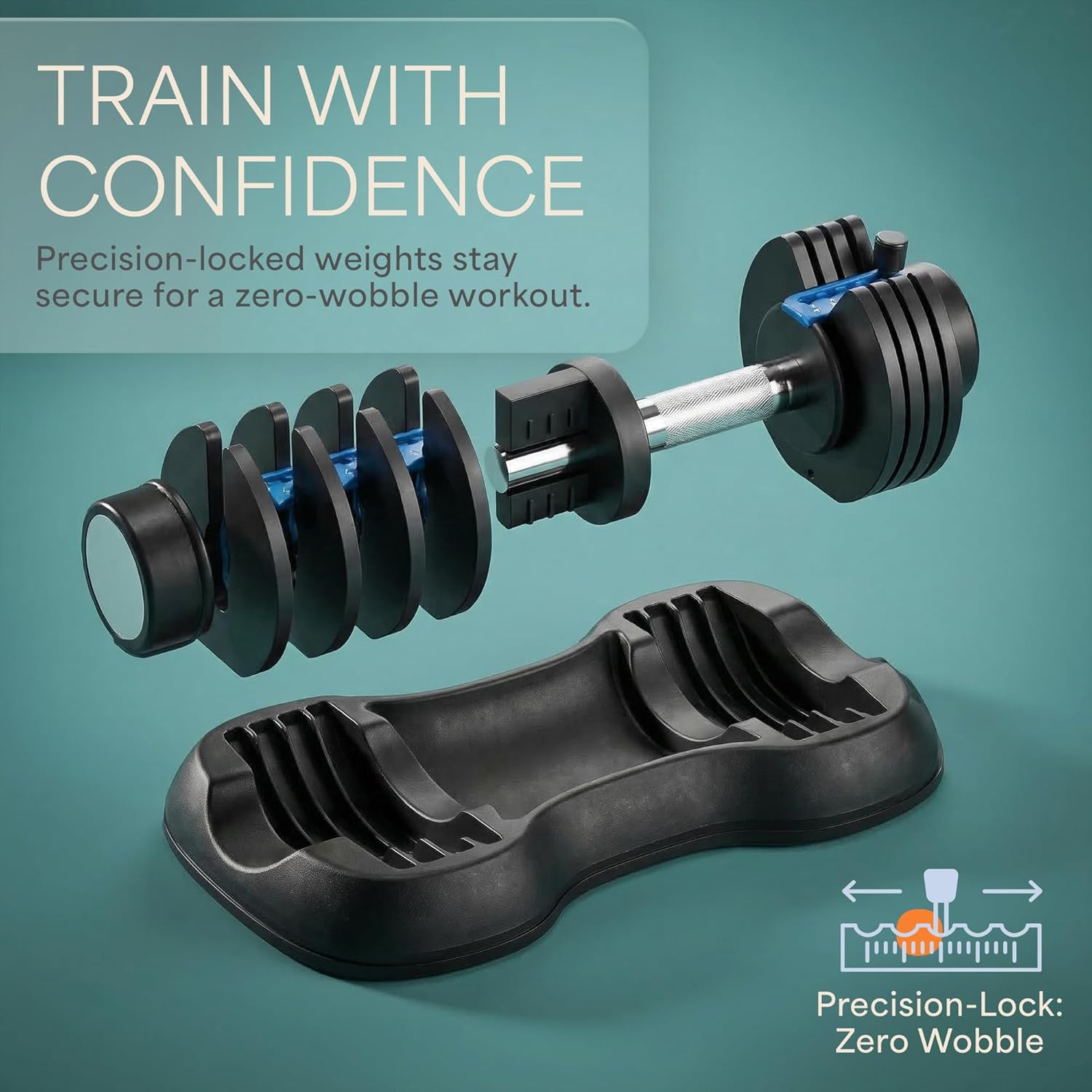 Adjustable Dumbbells Set – Quick Adjustment, Anti-Slip Handle – Space Saving Strength Training for Home Gym - Image 2