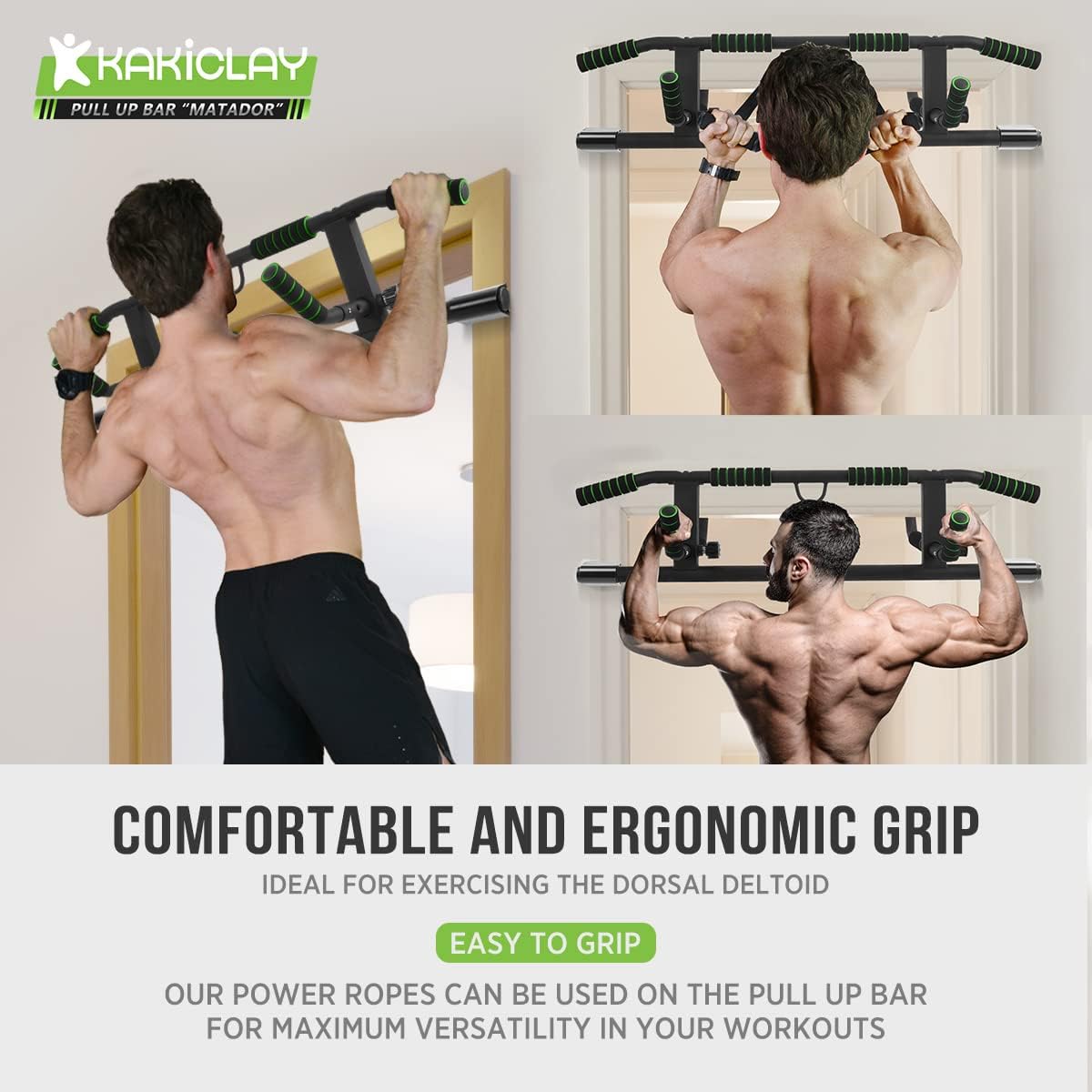 2026 Upgrade Multi-Grip Pull Up Bar – Smart Larger Hooks Technology – USA Original Patent – Designed, Shipped & Warranty - Image 2