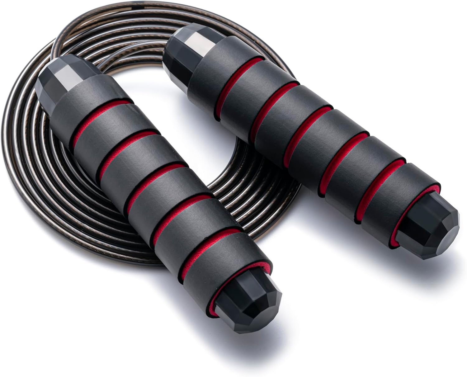 Adjustable Jump Rope – Tangle-Free Rapid Speed Skipping Rope with Ball Bearings – Exercise & Slim Body Jumprope for Women, Men & Kids – Home, School & Gym