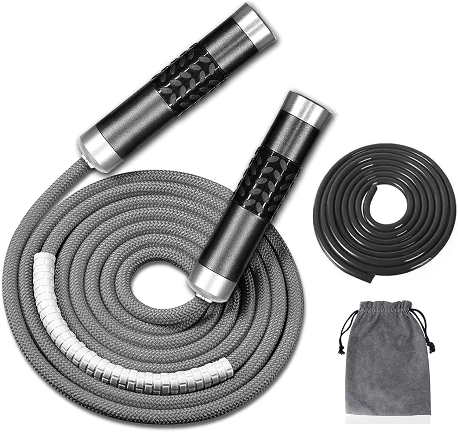 Weighted Jump Rope 1LB Tangle Free Ball Bearing Rapid Speed MMA Boxing Weight Loss