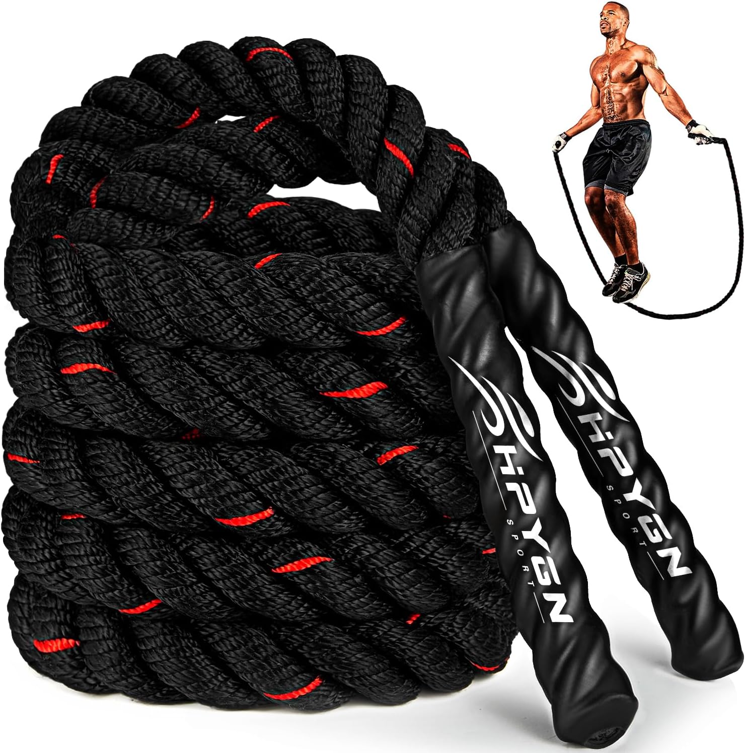 Heavy Weighted Jump Rope for Strength Building Adult Home Workout Jumprope