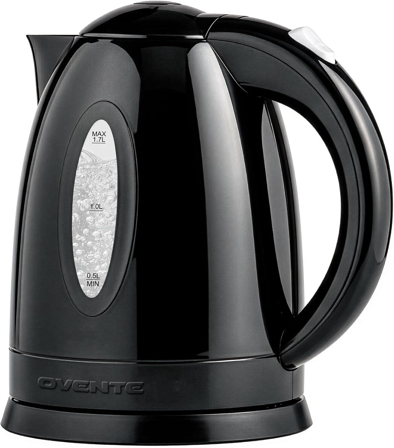 Electric Kettle 1.7L Fast Boiling – BPA Free Water Heater with Water Level Gauge – Auto Shut Off & Boil Dry Protection – Removable Filter – Black KP72B - Buy Online at SimraCart