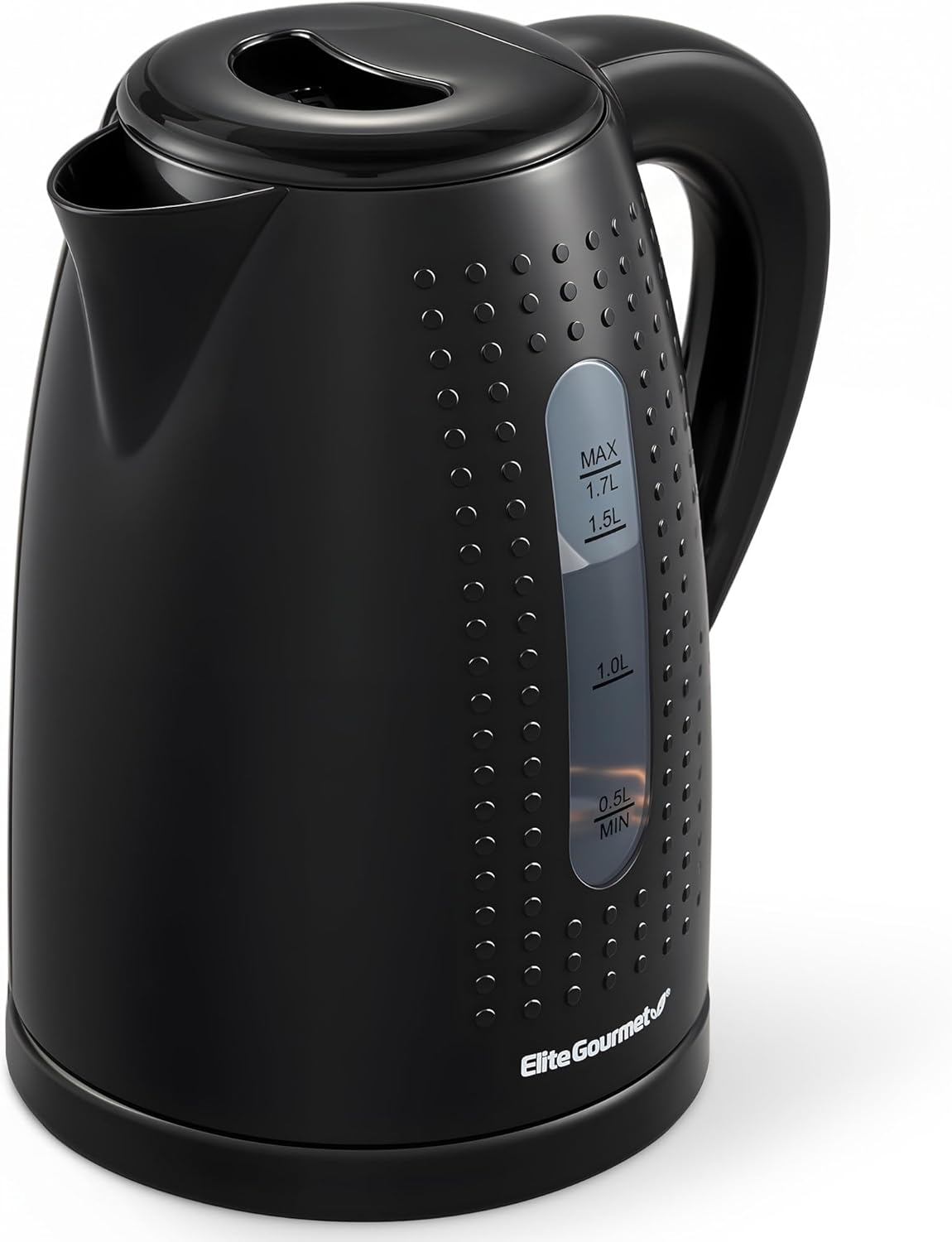 1.7L Electric Water Kettle – BPA Free Fast Boil – Auto Shut Off & Boil Dry Protection – 360° Swivel Base with Cordless Serving – Clear View Window – Black - Buy Online at SimraCart