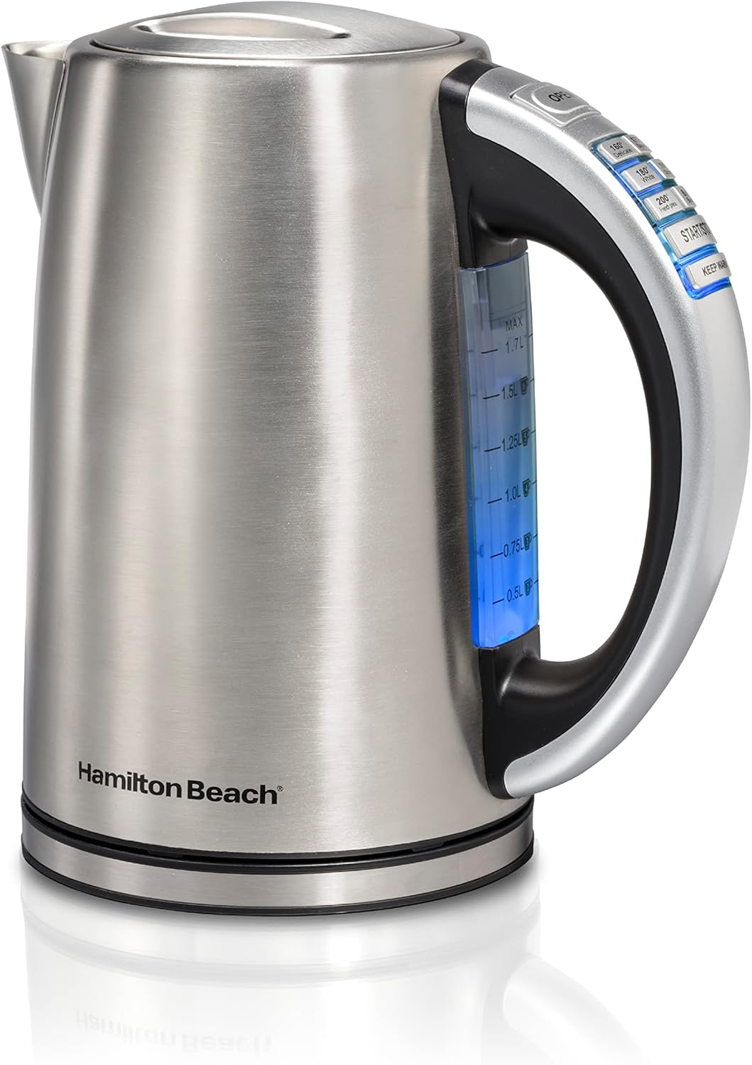 1.7L Temperature Control Electric Kettle – 1500W Fast Boiling Water Boiler & Heater – BPA Free Cordless – Auto Shut Off & Boil Dry Protection – Stainless Steel (41020R) - Buy Online at SimraCart