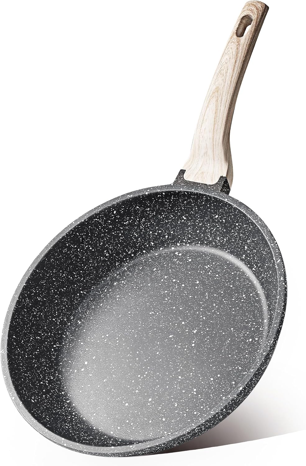 Nonstick Frying Pan Skillet – 8 Inch Granite Stone Fry Pan – Egg Pan & Omelet Pan – PFOA Free – Induction Compatible – Classic Granite - Buy Online at SimraCart
