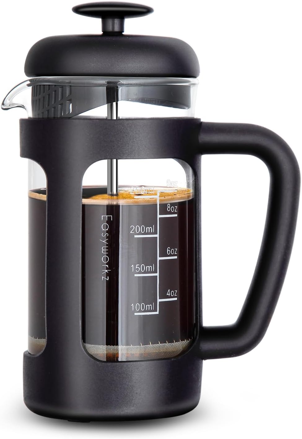 French Press 12 oz Coffee Tea Maker – with Borosilicate Glass – Soft Grip Handle - Buy Online USA | SimraCart