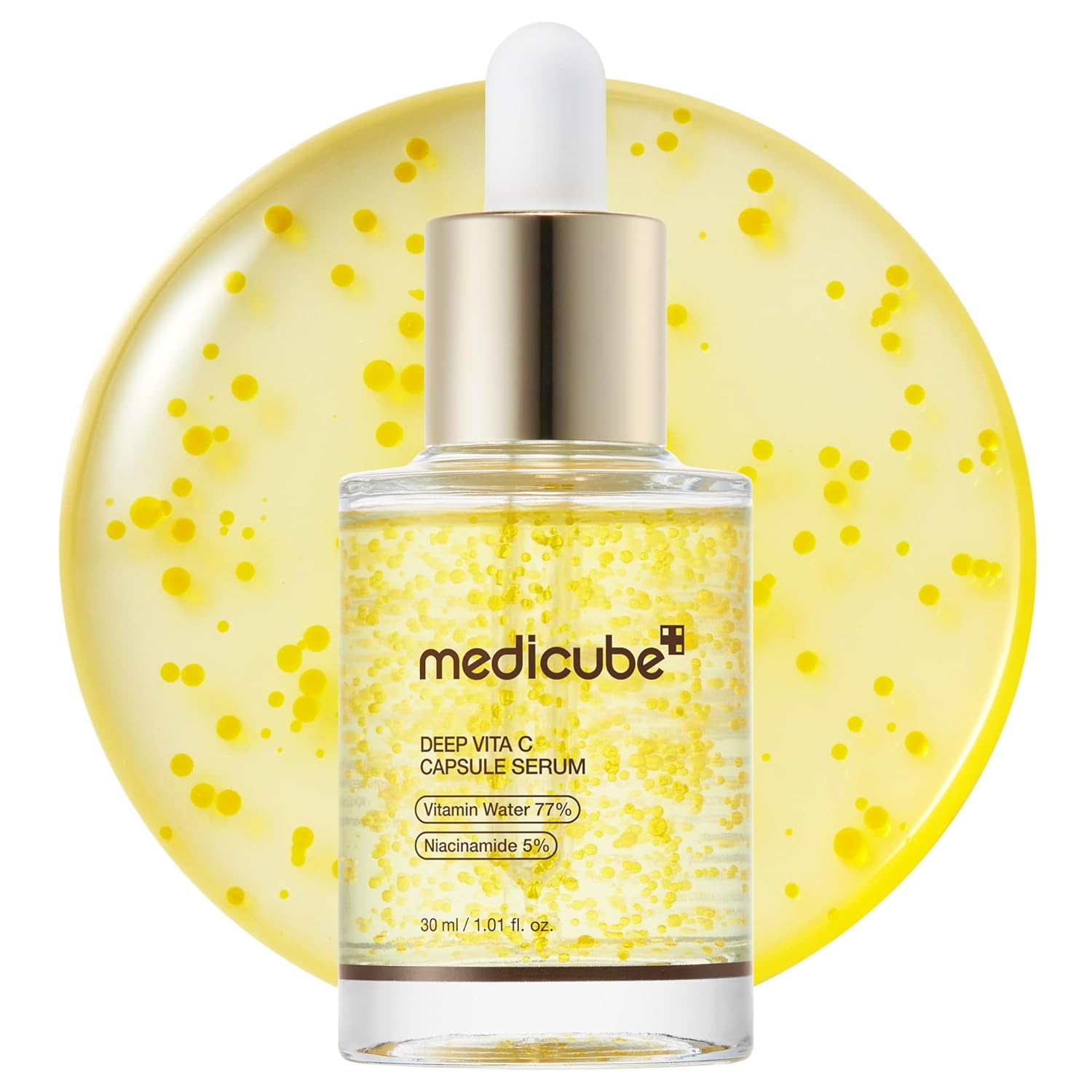 medicube Deep Vitamin C Capsule Serum – Hydrating Vitamin C Serum for Dull and Uneven Looking Skin with Visible Concerns – Liposome Capsules for Smooth, Radiant Texture – Korean Skincare – 1.01 fl.oz - Buy Online at SimraCart