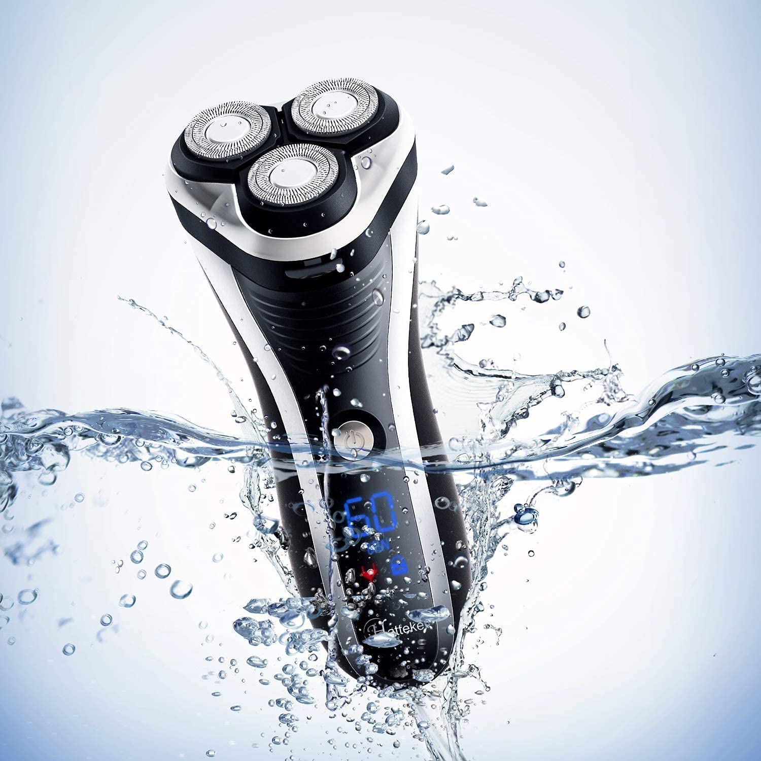 Hatteker Electric Shaver – Rotary Razor for Men – Cordless Beard Trimmer with Pop Up Trimmer – Waterproof - Image 5