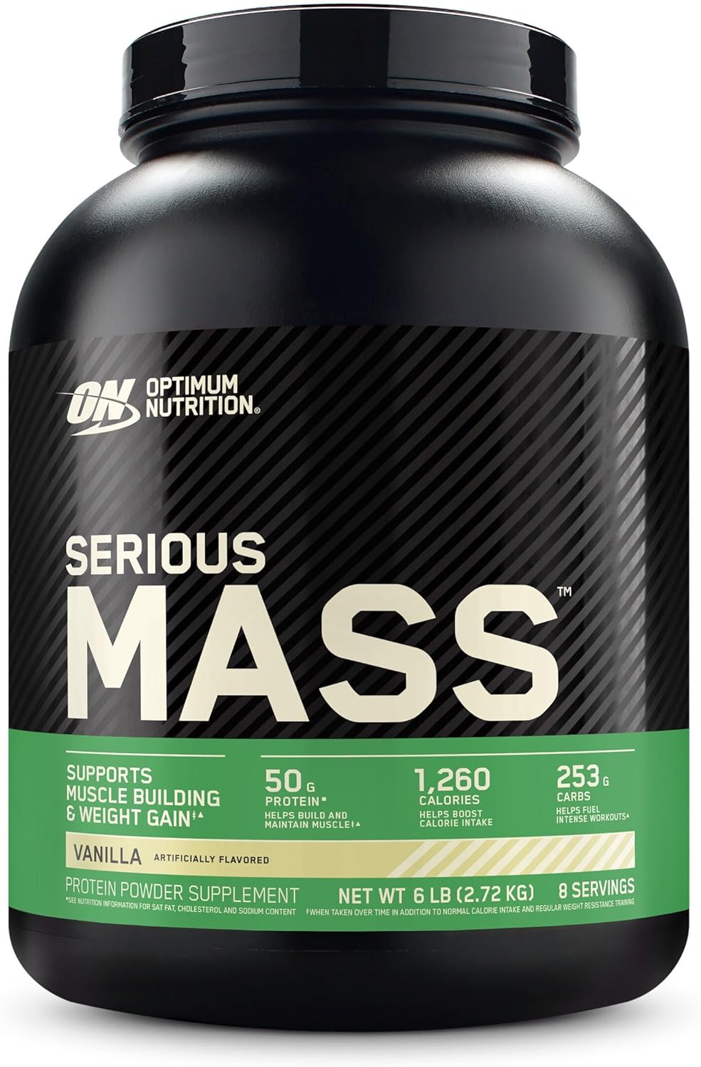 Optimum Nutrition Serious Mass – Weight Gainer Protein Powder with Vitamin C and Zinc for Immune Support and Creatine – Vanilla – 6 Pound (Packaging May Vary) - Buy Online USA | SimraCart