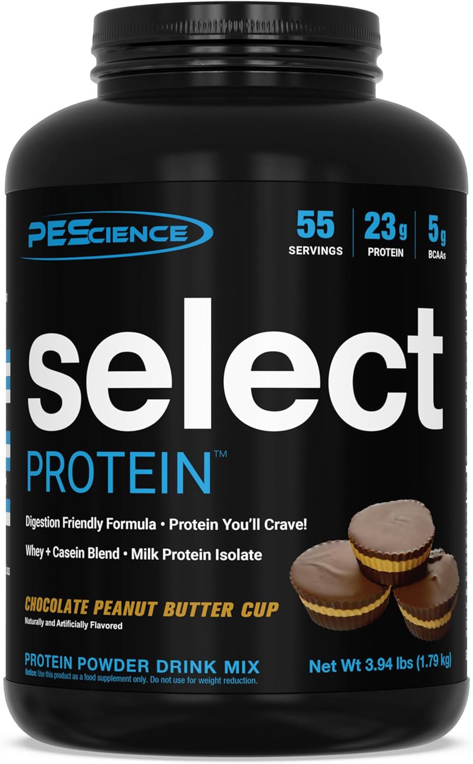 PEScience Select Protein Powder – Whey and Casein Blend – Lean Protein Powder for Women and Men – Low Calorie, Low Carb, Keto Friendly – Gluten Free – Chocolate Peanut Butter Cup – 55 Servings - Buy Online at SimraCart
