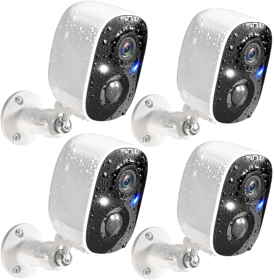 GMK Security Cameras Wireless Outdoor 4 Pack – 2K Battery Powered Cameras for Home Security – Color Night Vision – Motion Detection – 2 Way Talk – IP65 Waterproof – Remote Access – Cloud and SD Storage - Buy Online USA | SimraCart