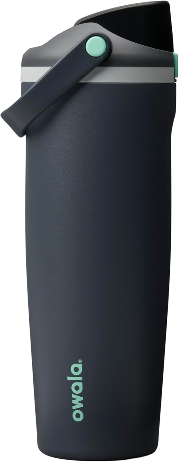 Owala FreeSip Sway Insulated Stainless Steel Water Bottle with Two Way Spout, Built In Straw and Bucket Handle – Made for Travel, School, and Sports – 30 oz – BPA Free – Leak Proof – Foggy Tide - Buy Online USA | SimraCart
