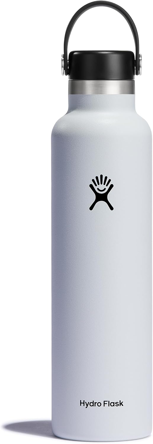 Hydro Flask Water Bottle – Insulated Stainless Steel – Non Spill, Leak Proof – 24 oz – White - Buy Online USA | SimraCart