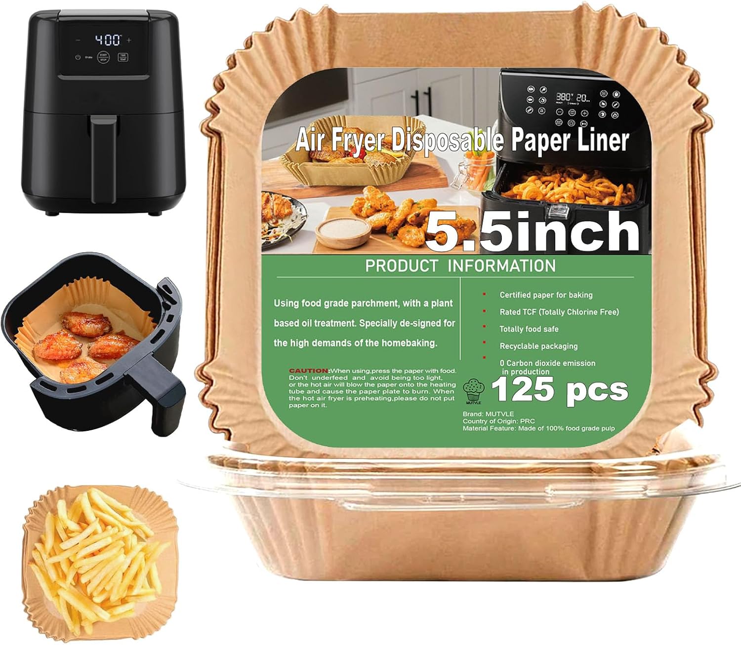 2 QT Air Fryer Liners for CHEFMAN 2 Qt Mini Air Fryer, Air Fryer Liners Disposable Small 2 qt 2.6qt, Small AirFryer Liners, DASH Air Fryer Liners - Buy Online USA | SimraCart