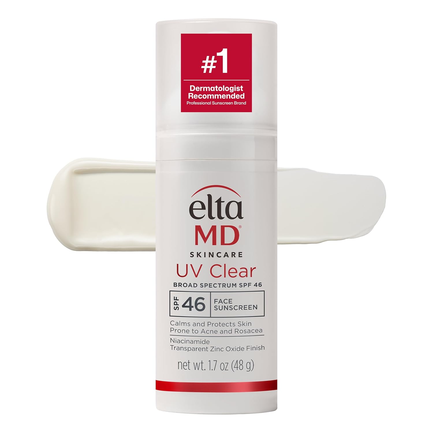 EltaMD UV Clear Face Sunscreen SPF 46 | Zinc Oxide Oil-Free SPF for Acne-Prone & Sensitive Skin | Dermatologist Recommended - Buy Online at SimraCart